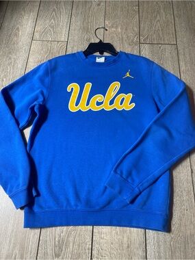 Air Jordan UCLA Bruins Crewneck Mens Small Blue Graphic NCAA Sweatshirt Blue